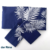 Drap Plat Bleu Feuille Poly Coton